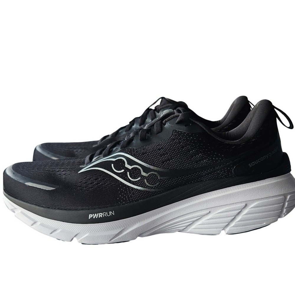 Saucony Guide 18 Mens Running Shoes Black White S20998-100 Size 10.5